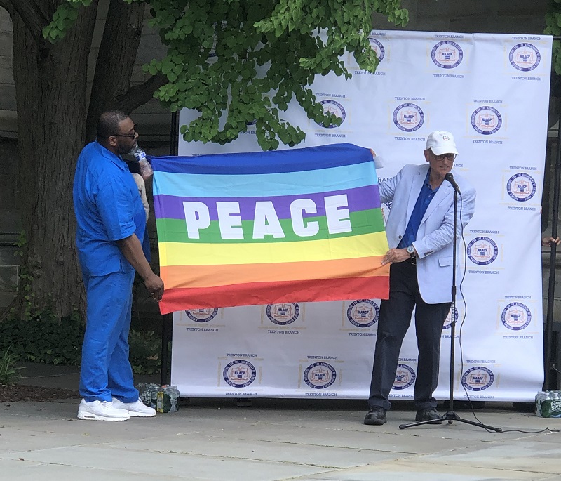 Leslie and Bob Peace Flag